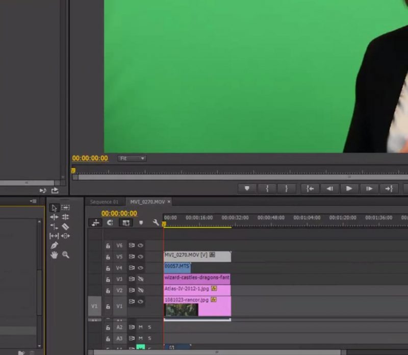 use adobe premiere with green screen