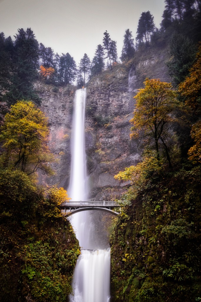 Multnomah Falls in Oregon shot by Tim Ford. 
