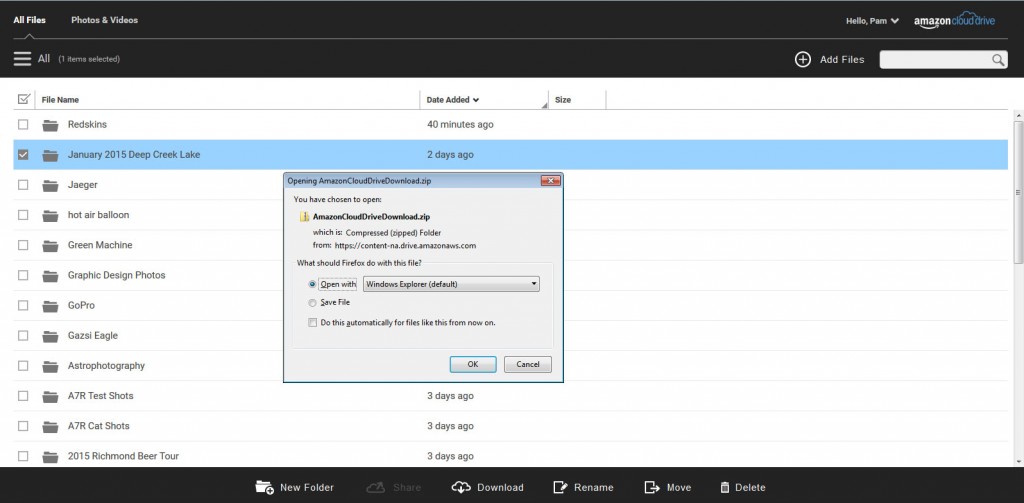 Amazon Cloud Drive's Unlimited Photo Storage