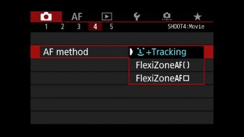 AF Face Tracking Selected