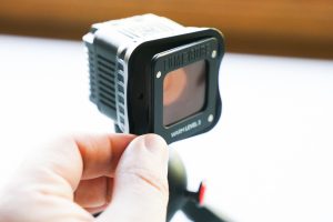 attaching Lume Cube light modifier