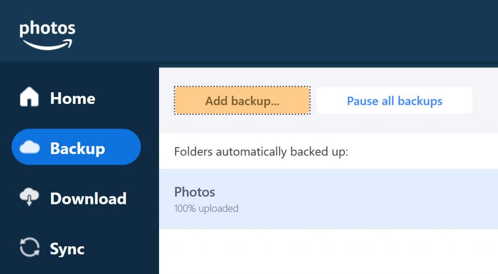 Using Amazon Drive's Unlimited Photo Storage for Backups