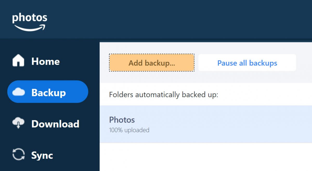 Using Amazon Drive's Unlimited Photo Storage for Backups
