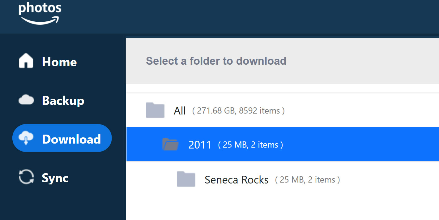 remove backup folder from amazon photos desktop app