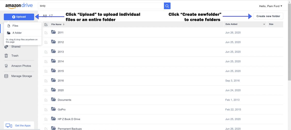 Using Amazon Drive's Unlimited Photo Storage for Backups